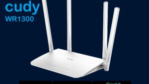 WR1300-EU CUDY WR1300 AC1200 Gigabit Mesh Wi-Fi Router CUDY WR1300 3.0 AC1200 Gigabit Mesh Wi-Fi Router ;  4-Stream Dual-Band Wi-Fi ;  867 Mbps + 300 Mbps Wi-Fi ;  5× Gigabit Ethernet Ports ;  4× High-Gain Antennas ;  50 Connected Devices ;  Covers 100m² ; Cudy Mesh