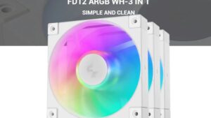 FD12-ARGB-WH-3IN1 DeepCool FD12 ARGB 3x WHITE Case Fans 120mm DeepCool FD12 ARGB 3x WHITE Case Fans 120mm ;Hydro Bearing Tech High Speed 2050 RPM 63.6 CFM ; 1.56 W Power-Efficient ; 3-pin (+5V-D-G) LED @ 5V DC ; Addressable RGB Fans with Daisy Chain Connectors | 3 PACK WHITE 