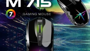 SCORPION-M715 GX Scorpion M715 RGB Gaming Mouse GX Scorpion M715 RGB Gaming Mouse - Colorful Breathing 3D RGB - USB Wired 1.8 m Braided Cable - 6 Programmable Buttons - Instant DPI Switching 800