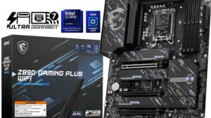 911-7E34-002 Z890 Gaming Plus WiFi Motherboard LGA 1851 MSI Z890 Gaming Plus WiFi Gaming Motherboard (Supports Core Ultra Series 2 Intel Processors