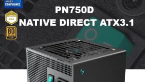 R-PN750D-FC0B-EU PN750D PSU 750W 80 Plus Gold Non-Modular DeepCool PN750D PSU 750W ATX 3.1 &PCIe 5.1 Standard 80 Plus Gold efficiency; Dedicated 12V-2x6