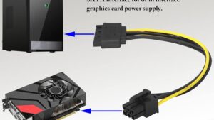 CAB-SATA-15PTO6PIN SATA 15-Pin Male to 6-Pin Male Graphics Card SATA 15-Pin Male to 6-Pin Male Graphics Card Power Cord