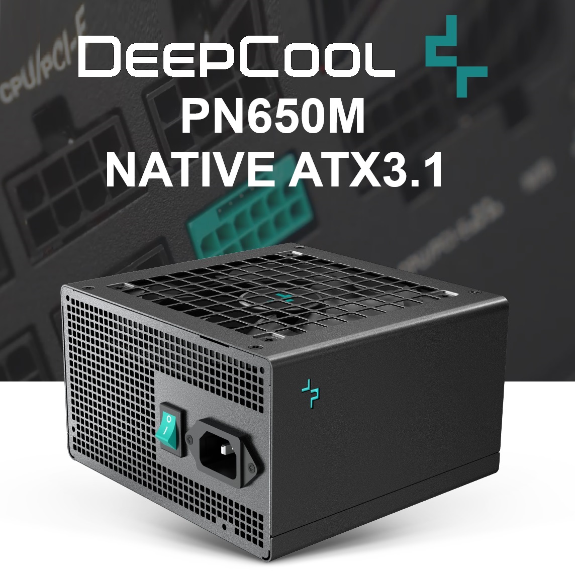 R-PN650M-FC0B-EU PN650M PCIe 5 650W Power Supply 80 Plus Gold DeepCool PN650M ATX 3.1 PCIe 5.1 650W Power Supply 80 Plus Gold Certified ; with High-grade 105C Resistant 16AWG Copper-core 12V-2x6 Cable ; 1 x 12V-2x6 + 5 x EPS/PCIe ports ; 120mm FDB fan ; Japanese Electrolytic Capacitor