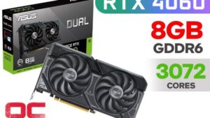 90YV0JC0-M0NA00 ASUS Dual GeForce RTX 4060 OC ASUS Dual GeForce RTX 4060 OC Edition 8GB GDDR6 (PCIe 4.0