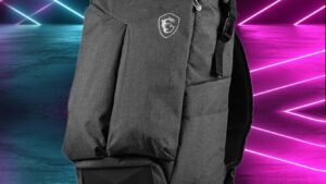 BAG-MSI-STEALTH-GREY MSI Sleek Look Stealth Trooper Grey Backpack ; Spacious Compartment ; Organizational Pockets ; Padded Laptop Sleeve ; Fits up to a 15.6" Laptop