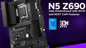 Intel Z690 Chipset ATX Gaming Motherboard NZXT N5 Z690 Motherboard - N5-Z69XT-B1 - Intel Z690 chipset (Supports 12th Gen CPUs) - ATX Gaming Motherboard - Integrated I/O Shield - WiFi 6E connectivity - Bluetooth V5.2 - Black