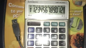 Lexibook Calculator SCU 100 With USB Connection Compatible with EXCEL & WORD