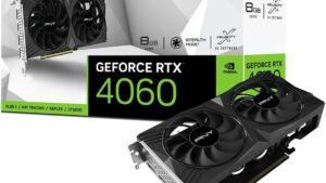 VCG40608DFXPB1 PNY RTX 4060 8GB Verto Dual Fan Graphics Card PNY GeForce RTX™ 4060 8GB Verto™ Dual Fan Graphics Card NVIDIA DLSS 3 (128-bit