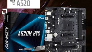 ASROCK-A520M-HVS A520M-HVS AM4 AMD A520 Micro ATX Motherboard ASRock A520M-HVS AM4 AMD A520 SATA 6Gb/s Micro ATX AMD Motherboard ; Supports AMD AM4 Socket Ryzen™ 3000