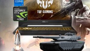 TUF Gaming F15 i7-13620H RTX 4070 1TB SSD 90NR0BV7-M00L10 TUF Gaming F15 i7-13620H RTX 4060 1TB SSD ASUS TUF Gaming F15 FX507VV Intel® Core™ i7-13620H | 16GB DDR5 RAM ; 1TB SSD | RTX™ 4070