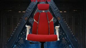 AS-C2414 Adjustable Super Comfort Red Gaming Chair RUBY RAIDER by GEATIX – Premium Gaming Chair with SGS Class 3 Gas Lift