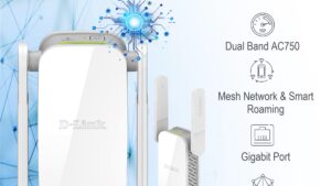 DAP-1530 Dual Band AC750 Plus Wi-Fi Range Extender D-Link DAP-1530 Dual Band AC750 Plus Wi-Fi Range Extender ; Mesh Network & Smart Roaming ; WPA3™ 128-bit Encryption Wireless Security ; Signal Strength LED Indicator 