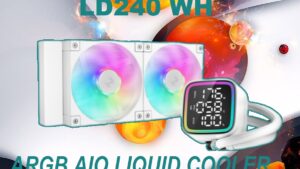 R-LD240-WHDMMN-G-1 DeepCool LD240 WH ARGB AIO WHITE LIQUID COOLER DeepCool LD240 WH ARGB AIO WHITE LIQUID COOLER