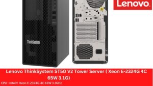 7D8JA043EA LENONVO THINKSYSTEM ST50 V2 E-2324G DDR4 16GB 128GB 2*1TB SATA DESKTOP Lenovo ThinkSystem ST50 V2 Tower Server Intel Xeon E-2324G 4C 65W 3.1GHz 16 GB RAM Model 1TB HDD 7D8JA043EA