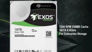 Seagate Exos X20 ST18000NM003D 18TB 7200 RPM 256MB Cache SATA 6.0Gb/s 3.5" Internal Hard Drive