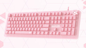 FANTECH MK852 MAX CORE SAKURA EDITION MECHANICAL GAMING KEYBOARD - Anti-Ghosting - Multi Function Scroll Knob