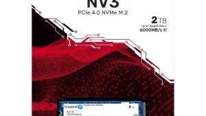 SNV3S/2000G Kingston NV3 2TB 4x4 NVMe SSD Kingston NV3 M.2 2280 2TB PCIe 4.0 x4 NVMe Internal Solid State Drive (SSD) - Ultra High Speed Up to 6000 MB/s