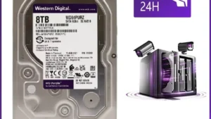 WD84PURZ-85B2YY0 Western Digital Purple 8TB HDD Surveillance Western Digital Purple 8TB Surveillance Hard Disk Drive - 5400 RPM Class SATA 6 Gb/s 256MB Cache  3.5 Inch - Designed for 24x7 Systems - Supports up to 64 HD CCTV Cameras