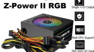 EN44557 Z-Power II RGB 700 PSU Non-Modular 500W XIGMATEK Z-Power II RGB 700 PSU Non-Modular 500W - 120mm RGB Fan - AC 230V Input