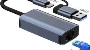 USB 3.0 / Type-C Gigabit Ethernet Adapter OTG USB C RJ45 Network Card Network Extension Cable Splitter