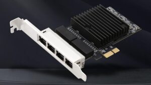 4 Port RJ-45 10/100/1000Mbps PCI-Express x 4 Gigabit Ethernet Server Adapter Quad-Port Network Interface Controller Card for Intel 82576 Chipset