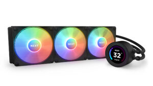 NZXT Kraken Elite RGB 360 - RL-KR36E-B1 - 360mm AIO CPU Liquid Cooler - Customizable 2.36" LCD Display for GIFS