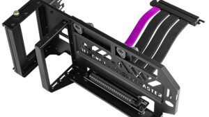 Vertical GPU Card Holder Premium Riser Cooler Master Master Accessory Vertical GPU Card Holder Kit V3 Black