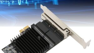 4 Port RJ-45 10/100/1000Mbps PCI-Express x 4 Gigabit Ethernet Server Adapter Quad-Port Network Interface Controller Card for Intel 82576 Chipset