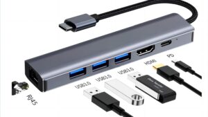 Adapter Docking Station 4K 30HZ 1080P USB C HUB