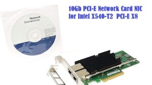 10Gb PCI-E Network Card NIC Compatible for Intel X540-T2