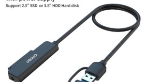 2.5" SSD/SATA Adapter USB 3.1 ONTEN USB 3.1 (Type A) to SSD / 2.5 Inch SATA Hard Drive Adapter [Optimized for SSD