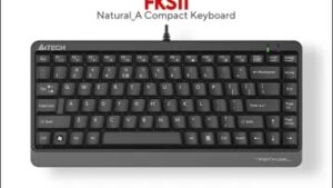A4TEACH FK11  Compact Keyboard -  Multimedia Hot Keys Access - Spill Proof - Laser Inscribed Round-Square Keys  Multimedia Hot Keys Compact Keyboard