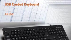 Meetion Wired USB Keyboard For PC And Laptop AK100 USB Office Keyboard For Windows 7/8/10