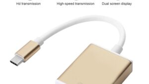 Type C USB-C to Female VGA Adapter Converter Cable . Gold USB 3.1 Type C (USB-C) to VGA Adapter (DP Alt Mode) Supports HD