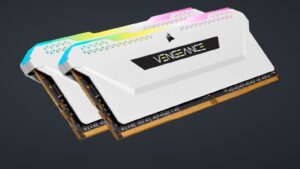 RAM 32GB DDR4 3600MHz C18 RGB White CORSAIR VENGEANCE RGB PRO SL RAM 32GB DDR4 3600MHz C18 RGB White (16GB x 2 ) Memory Kit (PC4-28800) – CMH64GX4M4D3600C18W