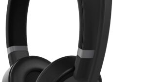 Lenovo Go - Wireless ANC Headset - Bluetooth Headset - Active Noise Cancelling - Flip to mute microphones - Microsoft Teams Certified- Thunder Black - Large Lenovo Go Wireless ANC Bluetooth Headset