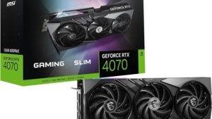 MSI GeForce RTX 4070 Gaming Slim 12G Gaming Graphics Card - 12GB GDDR6X