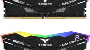 FF7D532G5600HC40BDC01 TEAMGROUP T-FORCE DELTA RGB DDR5 Ram KIT 32GB (2x16GB) 5600MHz PC5-44800 CL40 1.2V RYZEN AMP 3.0 Expo Compatible Desktop Memory Module Ram Black FF3D532G5600HC40BDC01