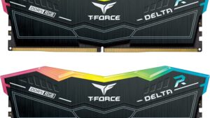 FF3D532G6400HC40BDC0 T Force Delta RGB DDR5 32GB 6400MHz CL40 RAM TEAMGROUP T-Force Delta RGB DDR5 32GB RAM Kit (2x16GB) 6400MHz CL40 (PC5-51200) 288-Pin Desktop Memory Module Ram - Black - FF3D532G6400HC40BDC01