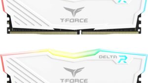 TF4D416G3600HC18JBK Delta RGB DDR4 White RAM Kit 32GB 3600MHz CL18 TEAMGROUP T-Force Delta RGB DDR4 RAM Kit 32GB (2x16GB) 3600MHz (PC4-28800) CL18 1.35V 288-Pin Desktop Gaming Memory Module - TF4D432G3600HC18JDC01 - White