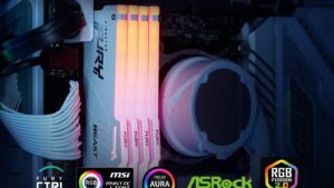 KF560C30BWEA-16 Fury Beast White RGB Expo 16GB 6000MTs DDR5 Kingston Fury Beast White RGB Expo 16GB 6000MT/s DDR5 CL30 Non-ECC 1.4V 288-pin  ; Non-ECC Unbuffered DIMM Supports AMD EXPO v1.1 & Intel® XMP 3.0. - KF560C30BWEA-16