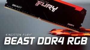 KF432C16BB2A/32 Beast 32GB 3200MHz DDR4 RGB RAM CL16 XMP AMD Kingston FURY Beast 32GB 3200MHz DDR4 CL16 Desktop Memory Single Module 1.35V 288-Pin