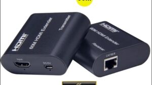 1080p HDMI Extender Converter 60M By RJ45 Cat6 Cat5e Ethernet Network Cable for PS4 Set Top Box Camera PC Laptop To TV Projector HDMI Extender Converter 60M