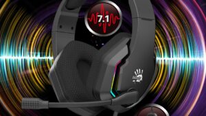 BLOODY-G260 bloody G260 GAMING HEADSET RGB SURROUND SOUND bloody G260 VIRTUAL 7.1 SURROUND SOUND GAMING HEADSET - 50 mm Speaker Unit - RGB Flow Backlight - Noise Cancelling Mic. - In-Line Controller - USB Plug Port - BLACK