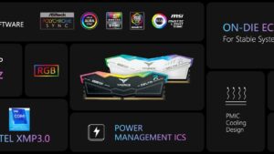 FF4D532G6400HC40BDC0 TEAMGROUP T Force Delta RGB DDR5 Ram 32GB 6400 TEAMGROUP T-Force Delta RGB DDR5 Ram 32GB (2x16GB) 6400MHz PC5-51200 CL40 Desktop Memory Module Ram for 600 700 Series Chipset XMP 3.0 Ready White - FF4D532G6400HC40BDC01