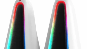 MONKA ZILLA SG-500 Stereo Gaming Speaker | 3W × 2 Power | RGB Lighting | AUX & USB | In-Line Volume Control | 20Hz-20kHz Frequency | Compact & Stylish for Gaming & Work