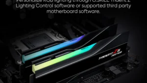 6000J3636F32GX2-TZ5N Trident Z5 Neo RGB DDR5 RAM Kit 64GB 6000MHz G.SKILL Trident Z5 Neo RGB Series (AMD Expo & Intel XMP 3.0) DDR5 RAM Kit 64GB (2x32GB) 6000MT/s (PC5 48000) CL36-36-36-96 1.35V Desktop Computer Memory U-DIMM - Matte Black (F5-6000J3636F32GX2-TZ5NR)