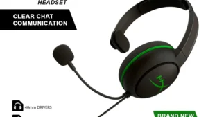 HyperX CloudX Chat Black Headset For Xbox With 40mm Drivers, Noise-Cancelling Mic, In-Line Audio Controls, Reversible Lightweight Design