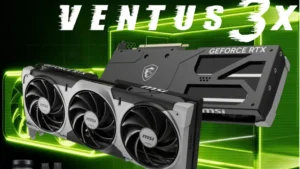 912-V530-060 MSI GPU RTX 5090 32G VENTUS 3X OC  MSI GeForce RTX™ 5090 32G VENTUS 3X OC ; 32GB GDDR7 ; Powered by the NVIDIA Blackwell architecture and DLSS 4 ; 2452 MHz  Extreme Performance ; 21760 Units CUDA ; TORX Fan 5.0 ; Nickel-plated Copper Baseplate