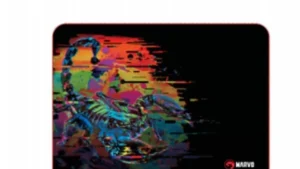 Marvo G15 Gaming Mousepad – All-Sensor Compatible, Waterproof, TouchWisdom Scorpion Design, Medium Size